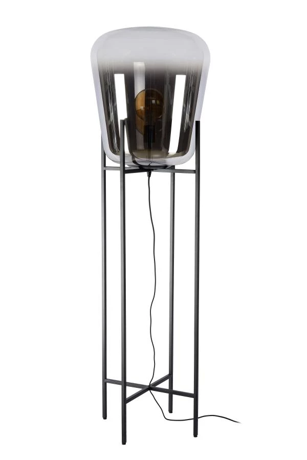 Lucide GLORIO - Lampadaire - Ø 45 cm - 1xE27 - Noir - UIT